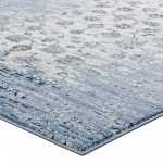 Chiara Distressed Floral Lattice Contemporary 5x8 Area Rug