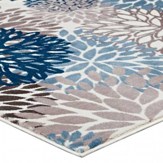 Calithea Vintage Classic Abstract Floral 8x10 Area Rug