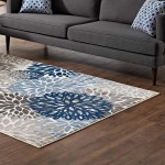 Calithea Vintage Classic Abstract Floral 8x10 Area Rug