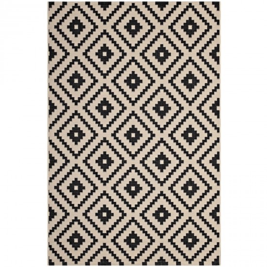 Perplex Geometric Diamond Trellis 4x6 Indoor and Outdoor Area Rug