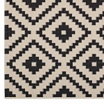 Perplex Geometric Diamond Trellis 4x6 Indoor and Outdoor Area Rug