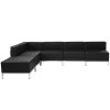 Black LeatherSoft Sectional Configuration, 6 Pieces