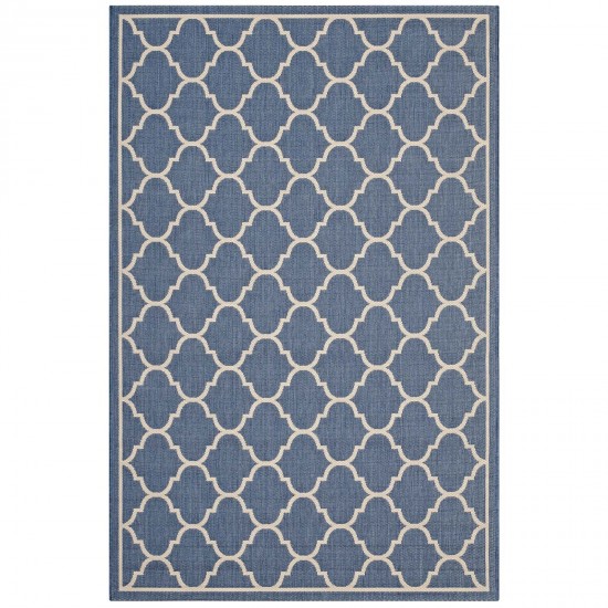 Avena Moroccan Quatrefoil Trellis 4x6 Indoor and Outdoor Area Rug