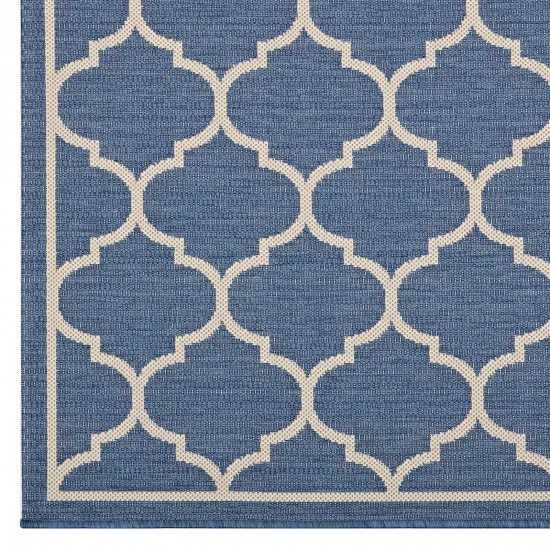 Avena Moroccan Quatrefoil Trellis 4x6 Indoor and Outdoor Area Rug