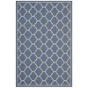 Avena Moroccan Quatrefoil Trellis 5x8 Indoor and Outdoor Area Rug