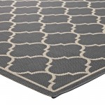 Avena Moroccan Quatrefoil Trellis 5x8 Indoor and Outdoor Area Rug