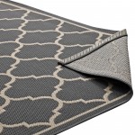 Avena Moroccan Quatrefoil Trellis 5x8 Indoor and Outdoor Area Rug