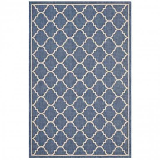 Avena Moroccan Quatrefoil Trellis 8x10 Indoor and Outdoor Area Rug