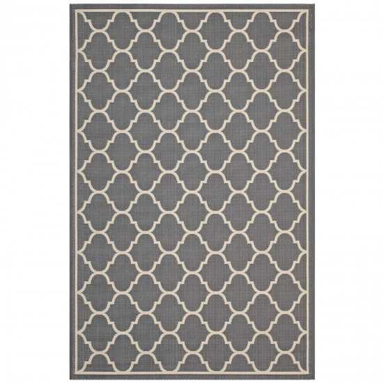 Avena Moroccan Quatrefoil Trellis 8x10 Indoor and Outdoor Area Rug