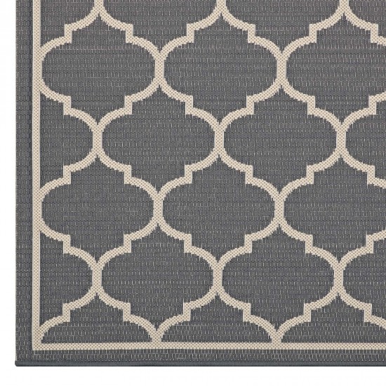 Avena Moroccan Quatrefoil Trellis 8x10 Indoor and Outdoor Area Rug