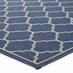 Avena Moroccan Quatrefoil Trellis 9x12 Indoor and Outdoor Area Rug