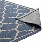 Avena Moroccan Quatrefoil Trellis 9x12 Indoor and Outdoor Area Rug