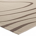 Surge Swirl Abstract 8x10 Indoor and Outdoor Area Rug