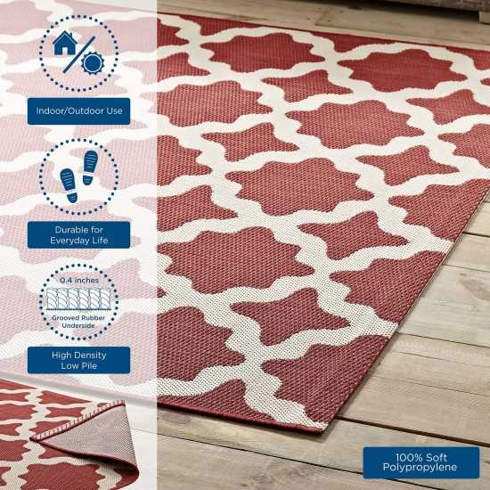 Cerelia Moroccan Trellis 4x6 Indoor and Outdoor Area Rug