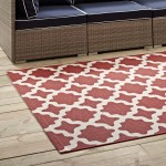 Cerelia Moroccan Trellis 4x6 Indoor and Outdoor Area Rug