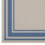 Rim Solid Border 4x6 Indoor and Outdoor Area Rug