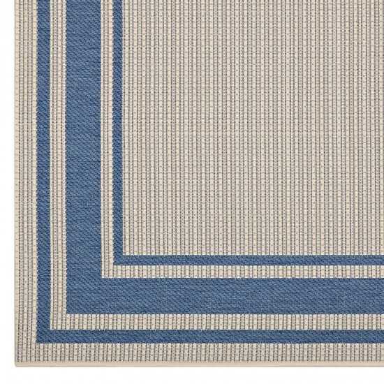 Rim Solid Border 4x6 Indoor and Outdoor Area Rug