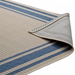 Rim Solid Border 4x6 Indoor and Outdoor Area Rug