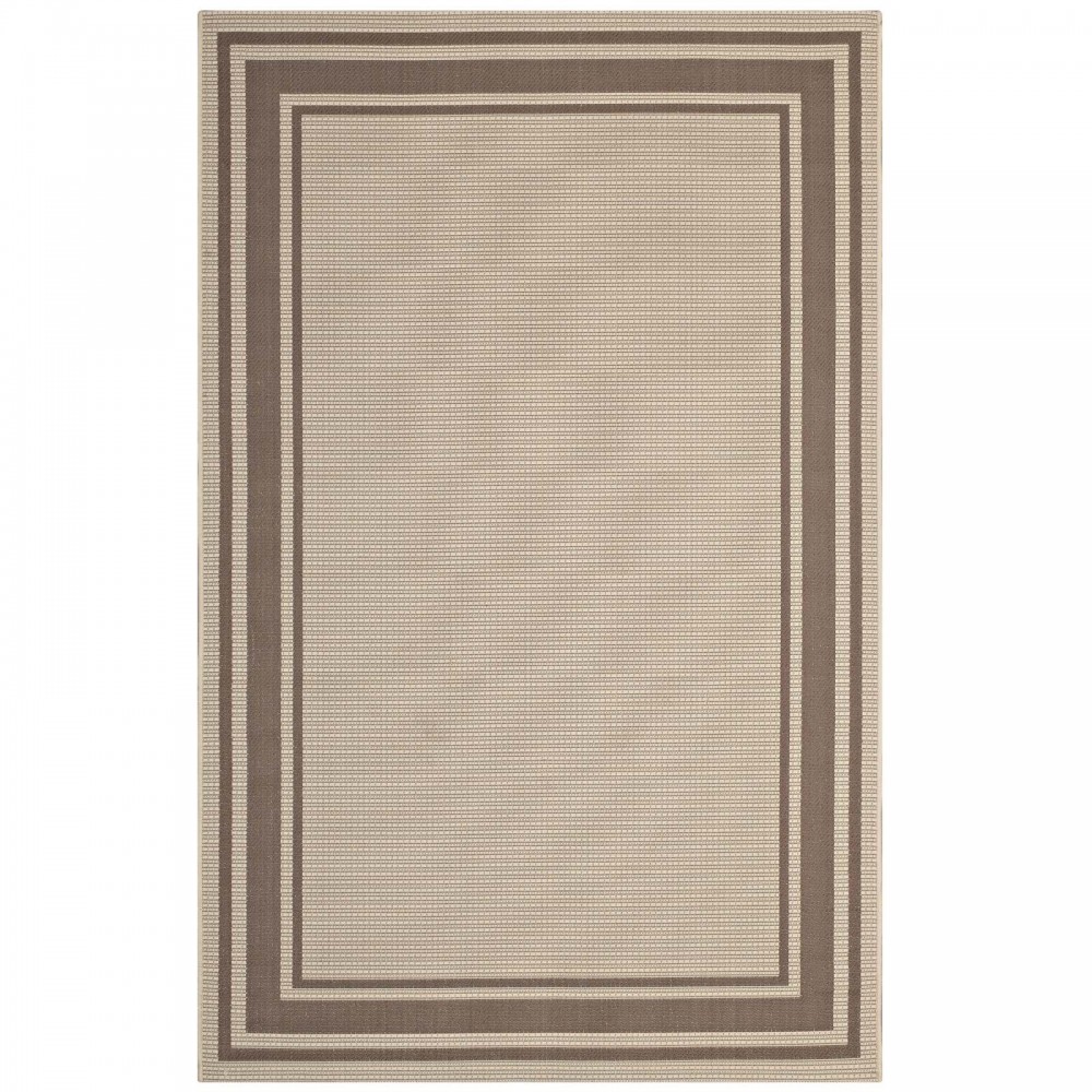 Rim Solid Border 5x8 Indoor and Outdoor Area Rug Rim Solid Border 5x8 Indoor and Outdoor Area Rug