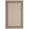 Rim Solid Border 8x10 Indoor and Outdoor Area Rug