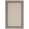 Rim Solid Border 8x10 Indoor and Outdoor Area Rug