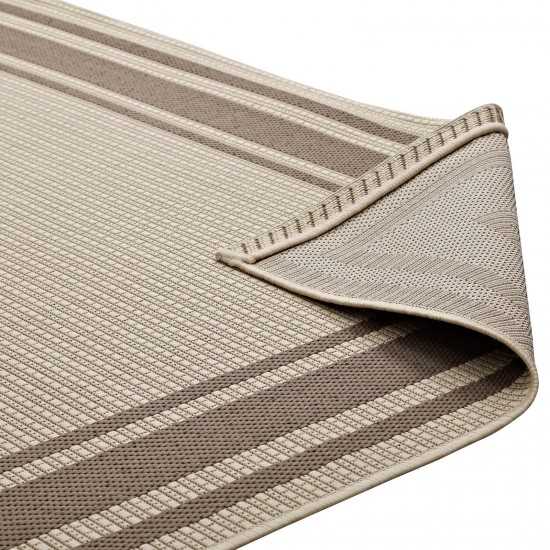 Rim Solid Border 9x12 Indoor and Outdoor Area Rug