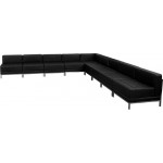 Black LeatherSoft Sectional Configuration, 9 Pieces