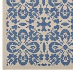 Ariana Vintage Floral Trellis 4x6 Indoor and Outdoor Area Rug