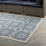 Ariana Vintage Floral Trellis 4x6 Indoor and Outdoor Area Rug