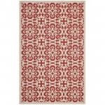 Ariana Vintage Floral Trellis 4x6 Indoor and Outdoor Area Rug