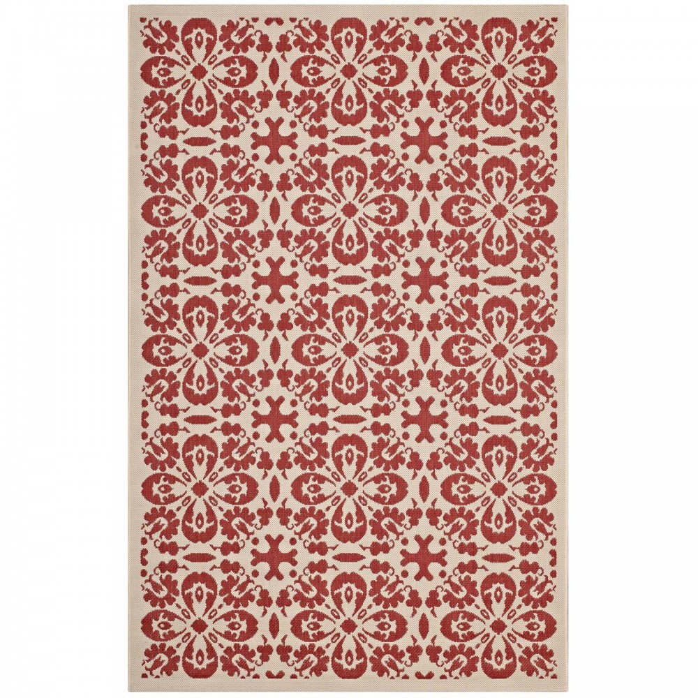 Ariana Vintage Floral Trellis 4x6 Indoor and Outdoor Area Rug