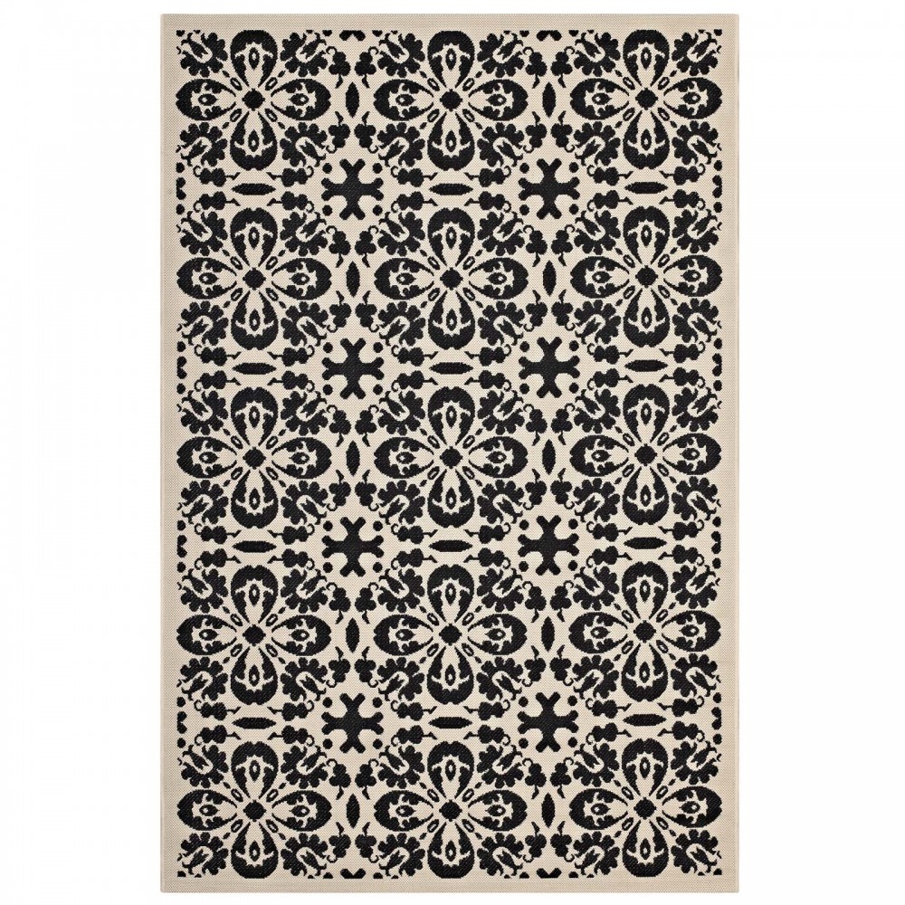 Ariana Vintage Floral Trellis 4x6 Indoor and Outdoor Area Rug Ariana Vintage Floral Trellis 4x6 Indoor and Outdoor Area Rug