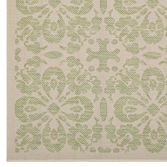 Ariana Vintage Floral Trellis 5x8 Indoor and Outdoor Area Rug