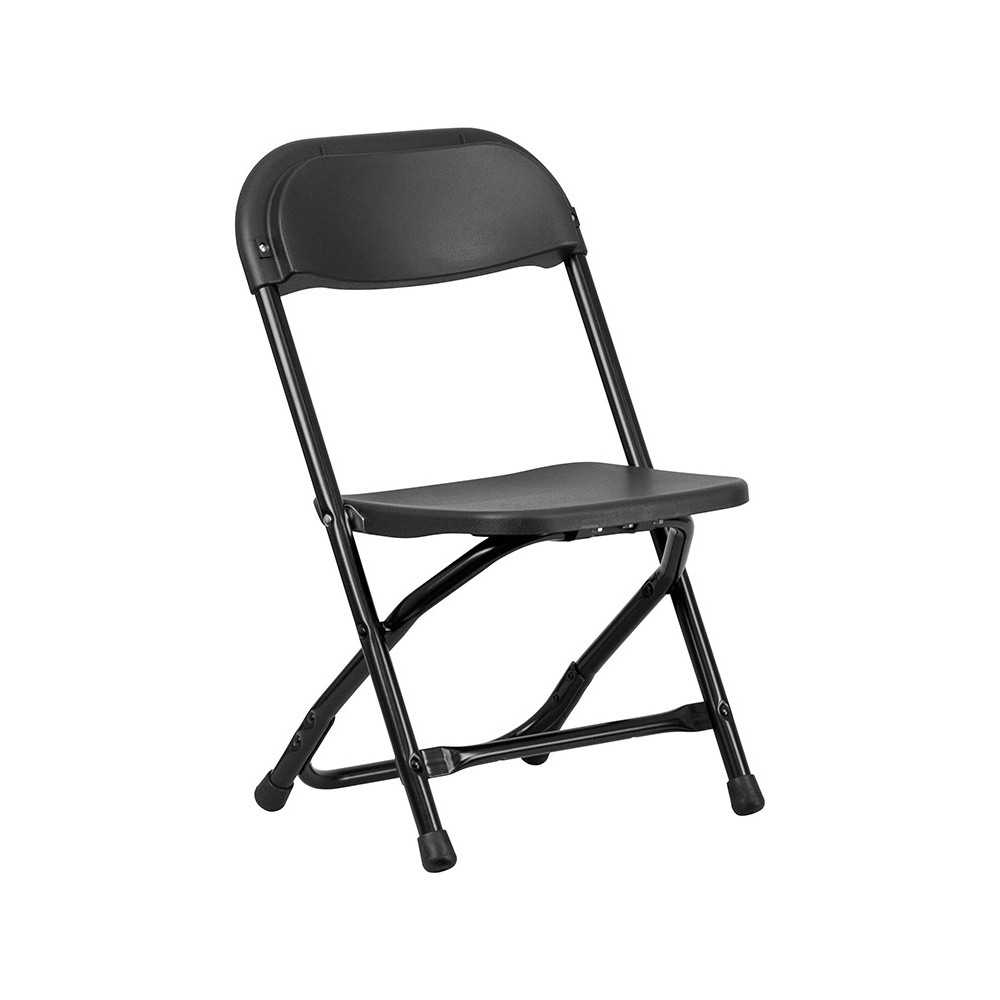 Kids Black Plastic Folding Chair