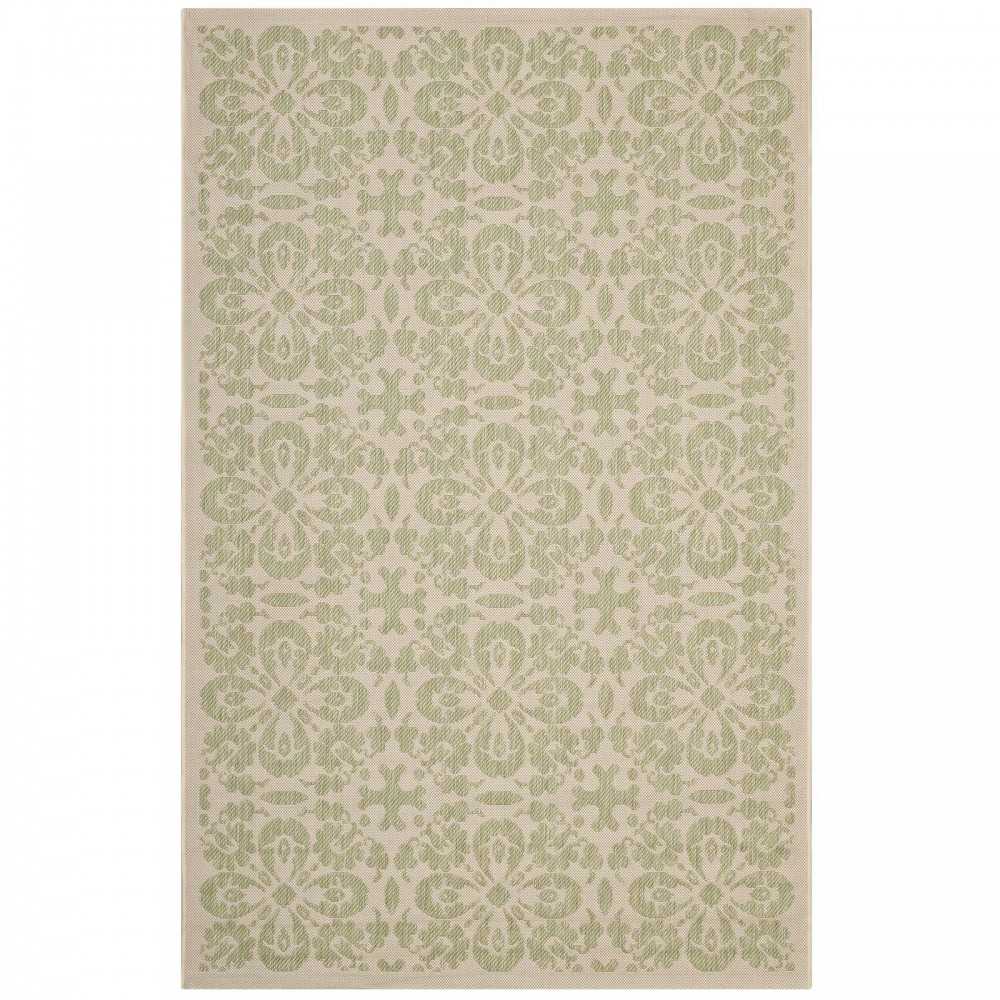 Ariana Vintage Floral Trellis 8x10 Indoor and Outdoor Area Rug