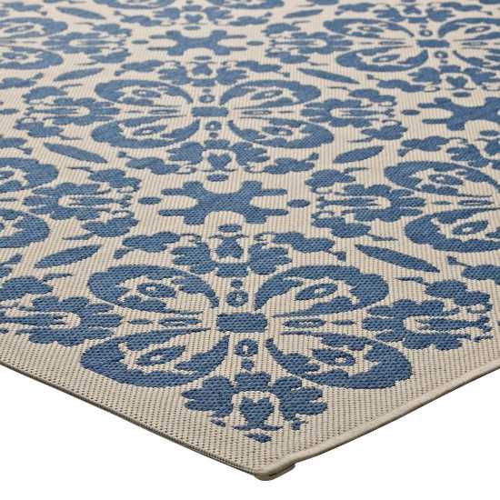 Ariana Vintage Floral Trellis 8x10 Indoor and Outdoor Area Rug