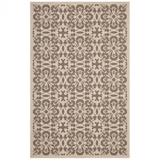 Ariana Vintage Floral Trellis 9x12 Indoor and Outdoor Area Rug