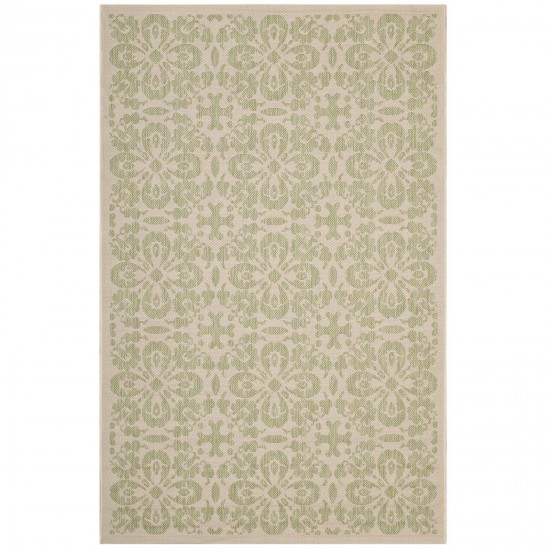 Ariana Vintage Floral Trellis 9x12 Indoor and Outdoor Area Rug