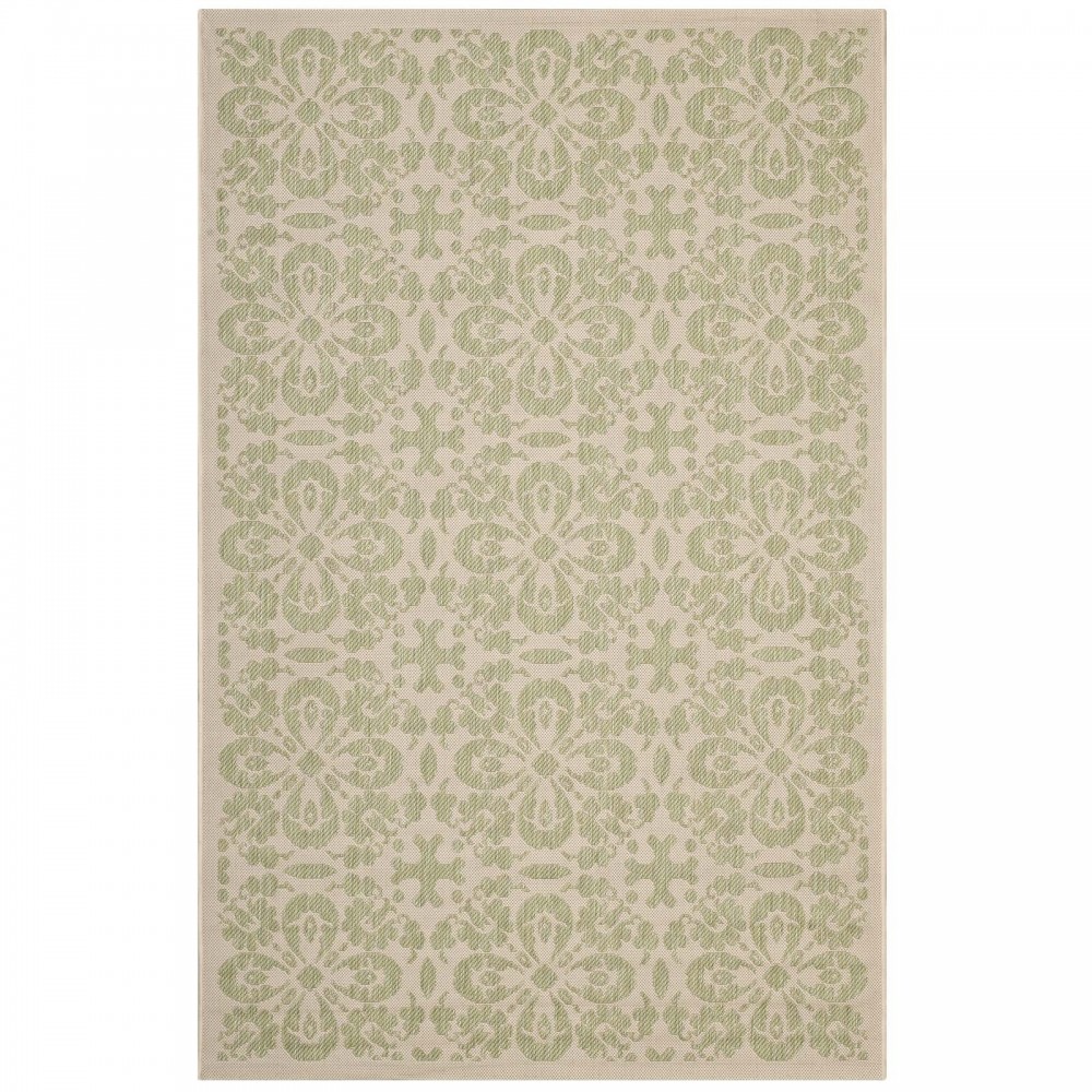 Ariana Vintage Floral Trellis 9x12 Indoor and Outdoor Area Rug