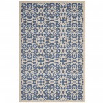 Ariana Vintage Floral Trellis 9x12 Indoor and Outdoor Area Rug