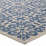 Ariana Vintage Floral Trellis 9x12 Indoor and Outdoor Area Rug