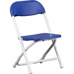 Kids Blue Plastic Folding Chair