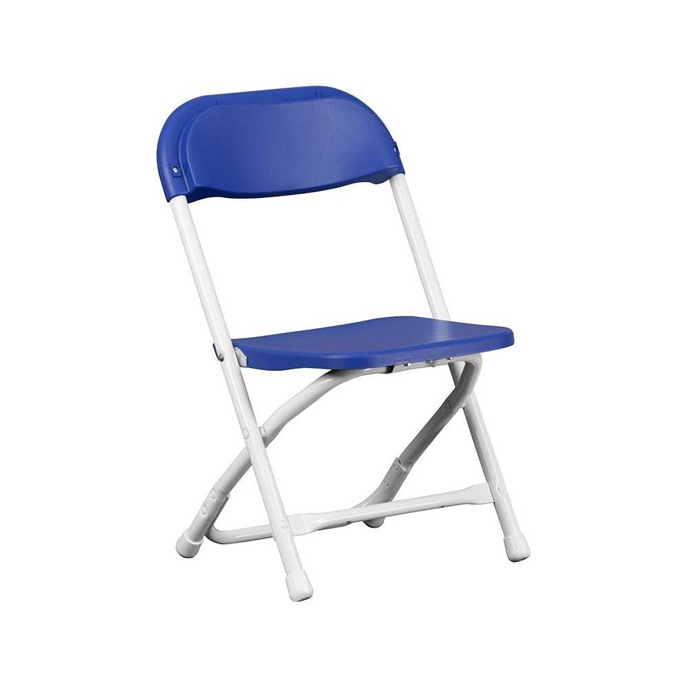 Kids Blue Plastic Folding Chair