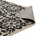 Ariana Vintage Floral Trellis 9x12 Indoor and Outdoor Area Rug