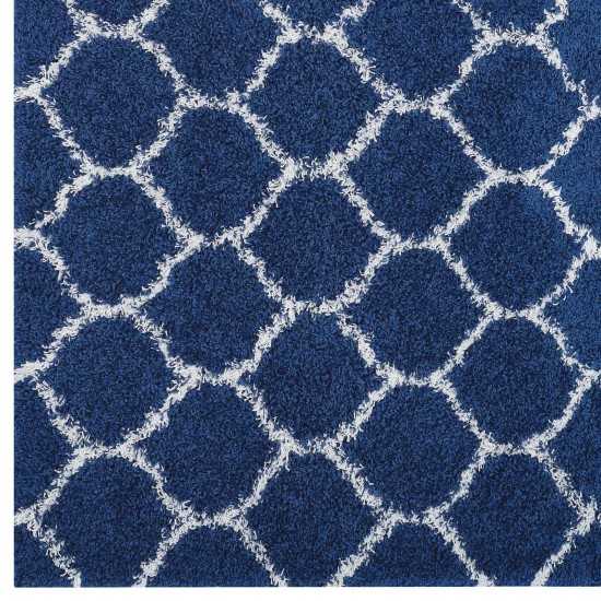 Solvea Moroccan Trellis 5x8 Shag Area Rug