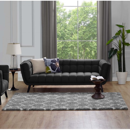 Solvea Moroccan Trellis 5x8 Shag Area Rug