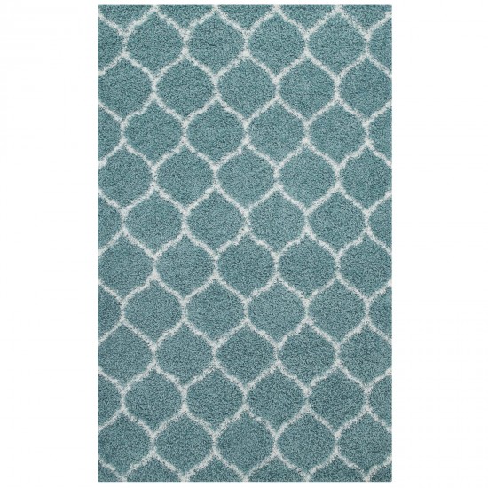 Solvea Moroccan Trellis 5x8 Shag Area Rug