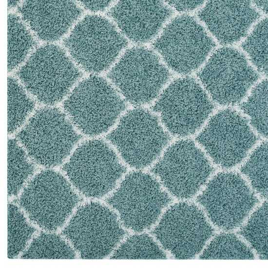 Solvea Moroccan Trellis 5x8 Shag Area Rug