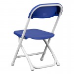 Kids Blue Plastic Folding Chair