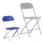 Kids Blue Plastic Folding Chair